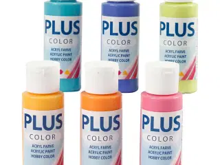 Plus Color Hobbymaling - 6 farver, 60ml hver