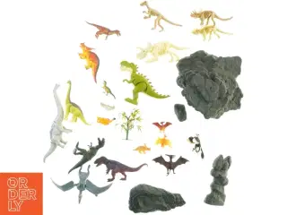 Dinosaurer og tilbehør (str. 18 cm)