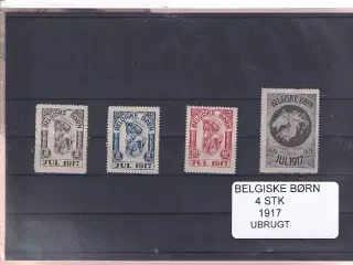 Belgiske Børn - 1917 - Velgørenhed - 4 Stk. - Ubrugt