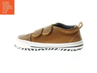 Brune børnesko med mønster (str. 2 år)