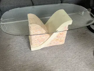Sofabord med glasplade