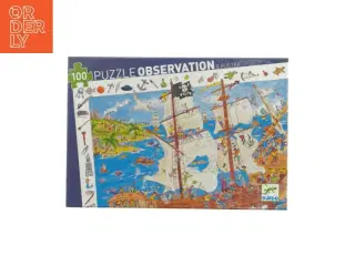 Pirat puslespil 100 brikker fra DJECO (str. 61 x 38 cm)