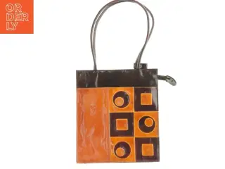 Brun og sort skuldertaske (str. 31 x 27 cm)