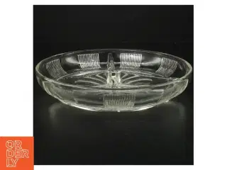 Antikt Tredelt Glas Serveringsfad