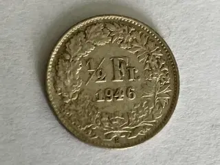 1/2 Franc Switzerland 1946