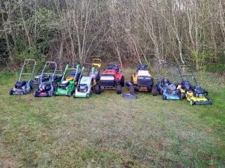 Plæneklippere og havetraktorer sælges