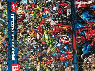 Marvel puslespil med 1000 brikker
