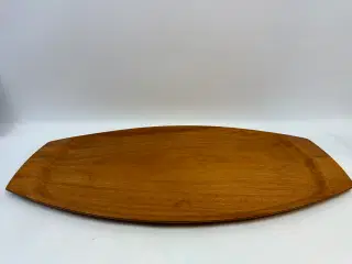 Retro serveringsbakke / bakke i teak
