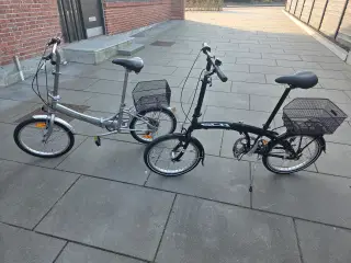 2 meget velholdte mini foldecykler til salg