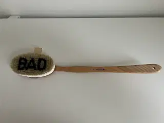 Badebørste m/træskaft & naturhår