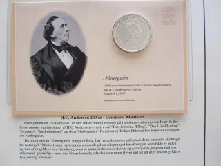 Sølvmønt H.C. Andersen Eventyrmønt "Snedronningen"