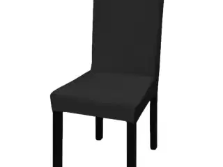 Stolebetræk strækbart 6 stk. sort