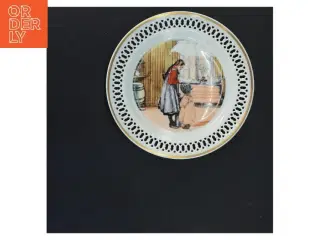 Dekorativ tallerken med Carl Larsson motiv fra B&G (str. Ø 17 cm)