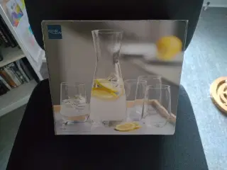 Lyngby Glas Karaffel sæt med 4 stk drikkeglas