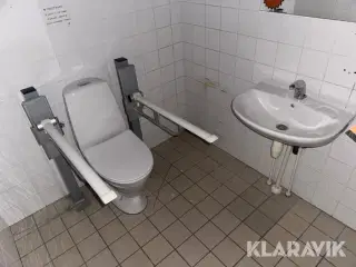 Handicap Toilet og håndvask