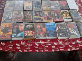 Sælges 92 VHS Film 