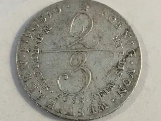 2/3 Thaler 1810 Germany - Kingdom of Westphalia