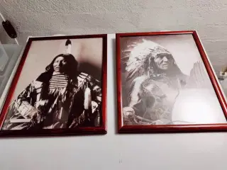 2 flotte billeder af indianer