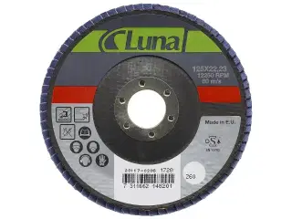 Lamelskive Luna 125 mm K80