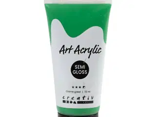 Art Akrylmaling, halvblank, halvdækkende, crome green, 75ml/ 1 fl.