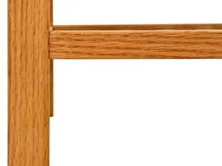 Skostativ med 2 hylder 100x27x40 cm massivt egetræ