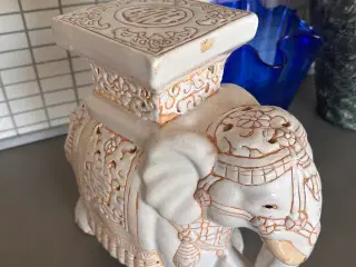 Keramisk elefant podest / planteholder
