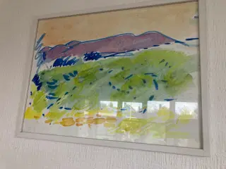 Gilkær, akvarel, bornholm
