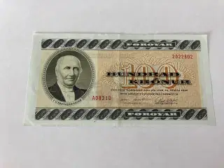 100 Kronur Færøerne 1983