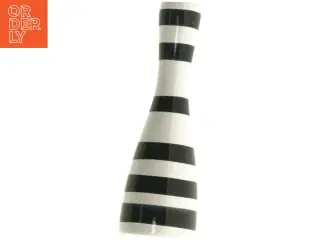 Stribet keramisk vase (str. 20 cm)
