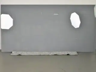 Chat board whiteboard glastavle i grå