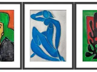 Forskellige akvareller, Matisse interpretation
