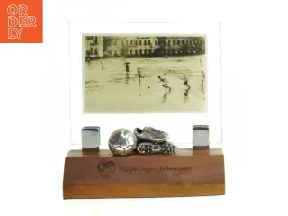 Fotoramme med fodbold motiv (str. 15x14 cm)