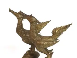 Kinesiske dragefugle i bronze.