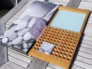 Trip Trap skærebræt med glasplade træ og glas