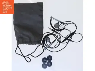 Kabel-øretelefoner med tilbehør