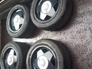 4 stk alu Borbet fælger med dæk