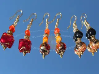 Murano øreringe med glasperler Kanobi®.