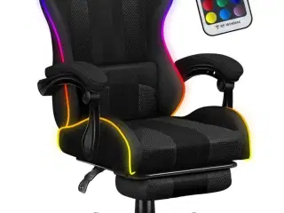Gamerstol Huzaro Force 4.7 RGB Mesh – ergonomisk med fodstøtte