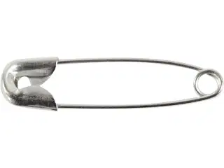 Sikkerhedsnåle 22 mm, 100 stk. i sølv - Holdbare og stærke