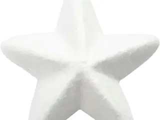 Stjerne, B: 6 cm, hvid, 50stk./ 1 pk.