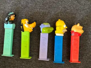 5 brugte Pez dispensere sælges samlet 