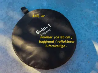 5 i 1 - reflektor eller foto/videobaggrund