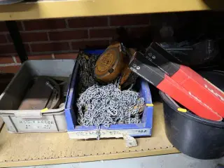 Kædetalje KITO, div. Værktøj m.m.