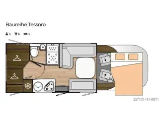 2025 - Benimar Tessoro 483   2025 Model på den Nye Ford Transit.