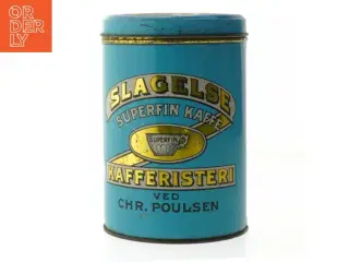 Vintage kaffedåse (str. Ø. 11 cm længde. 16,5 cm)