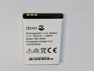 Originalt doro DBC-800D batteri Li-Ion 3.7V
