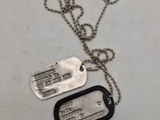 2 Stk. Originale US dogtags