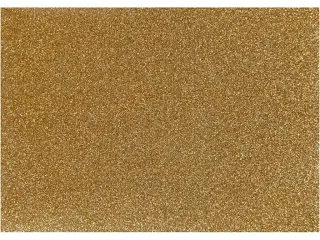 Strygestof, A5, ark 148x210 mm, glitter, guld, 1 ark
