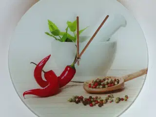 NYT Time-Art Vægur i glas Ø40 cm med motiv
