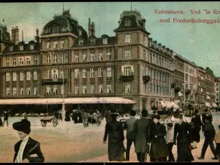 København -Ved " la Reine" med Frederiksborggade - G.M. 3229 - Brugt